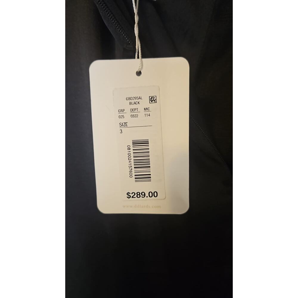 GB Social Beaded Rhinestone Corset Long Dress Black – Size 3 - Picture 5 of 7